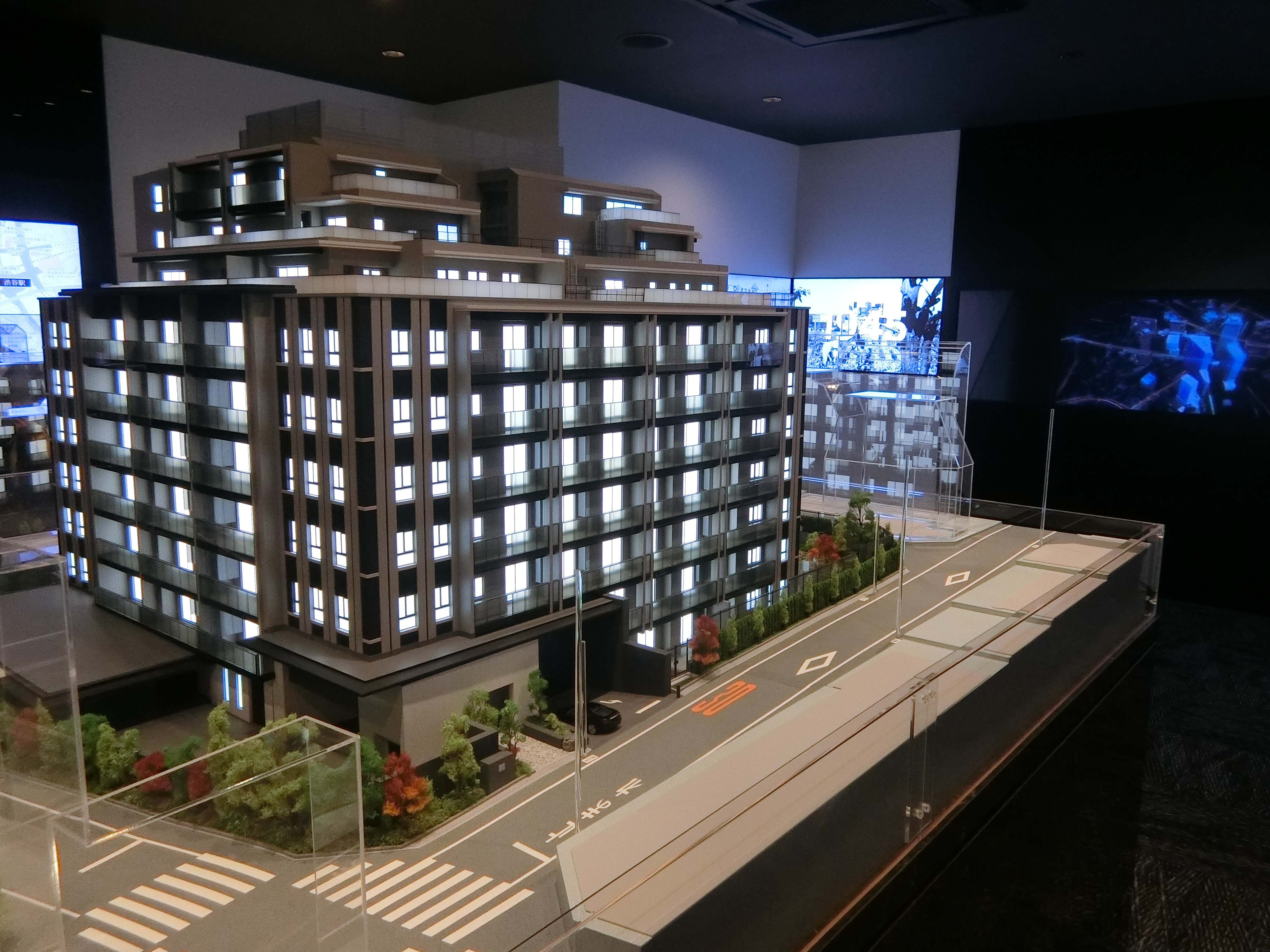 「ザ・パークハウス 渋谷南平台」の完成予想模型