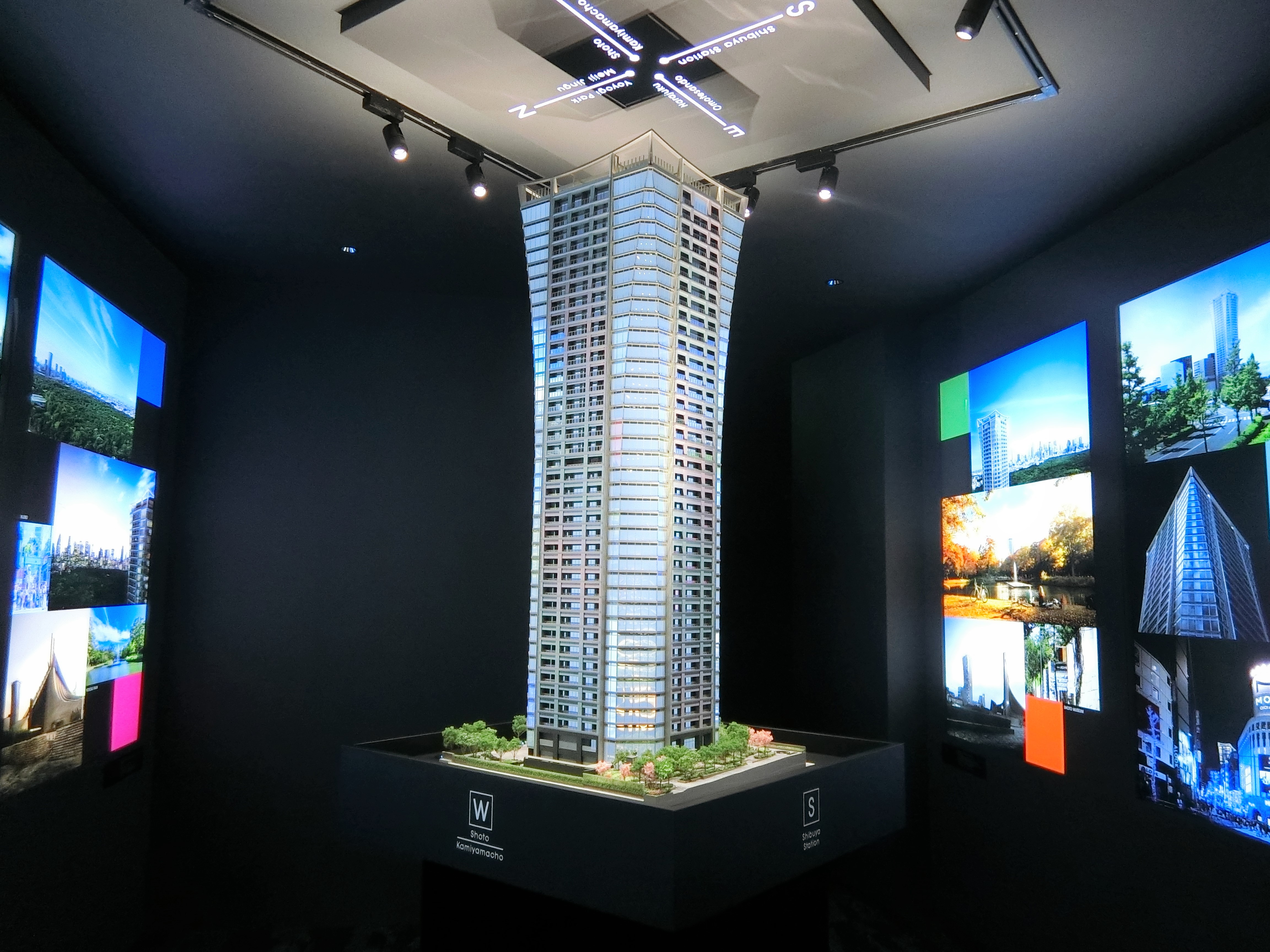 「パークコート渋谷 ザ タワー」の完成予想模型