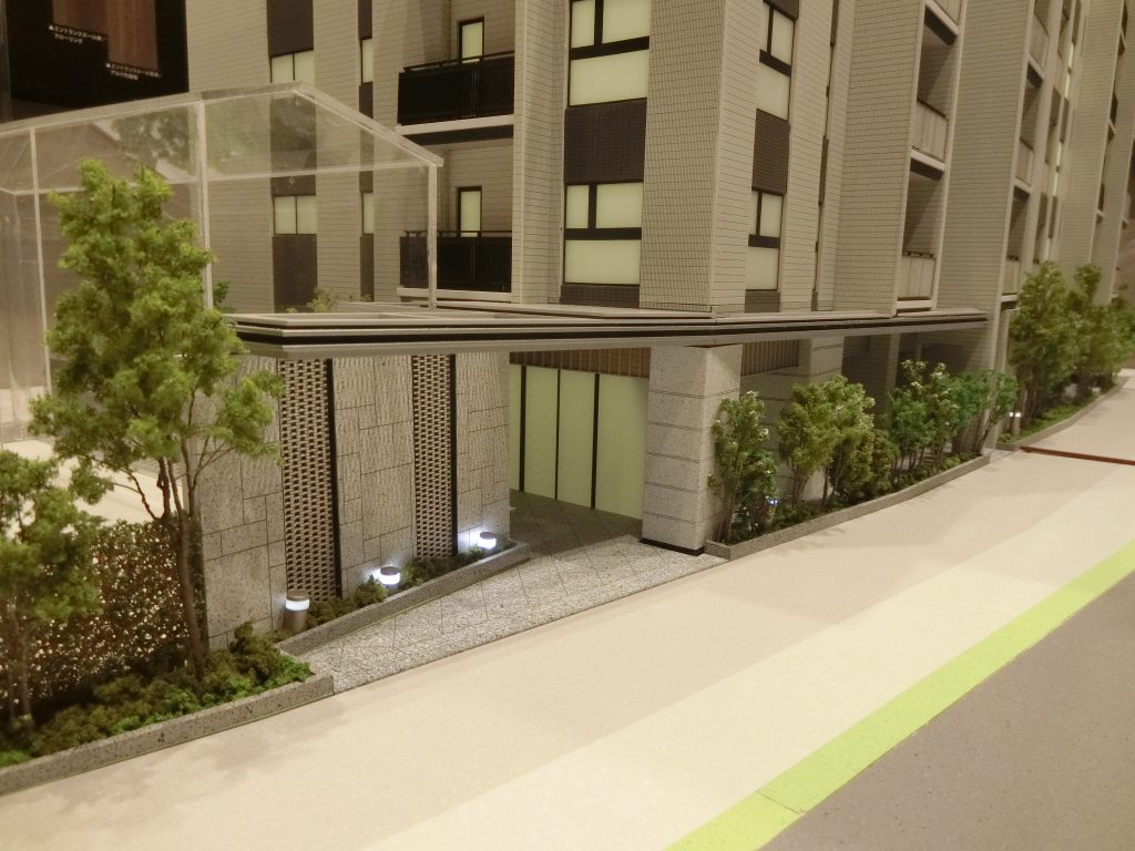 「ザ・パークハウス 目黒本町」の完成予想模型