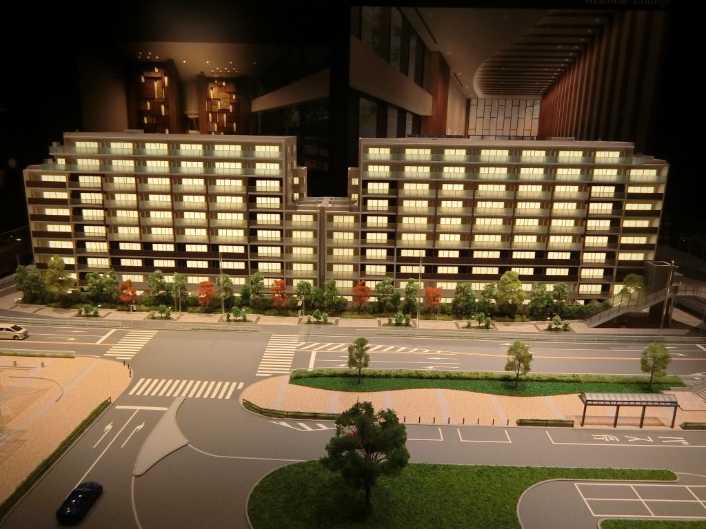 「ザ・パークハウス 横浜新子安フロント」の完成予想模型