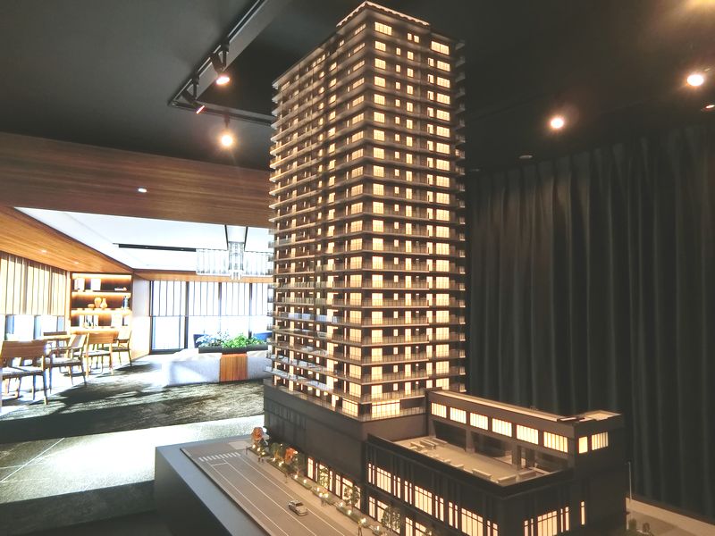 「ザ・パークハウス 川越タワー」の完成予想模型