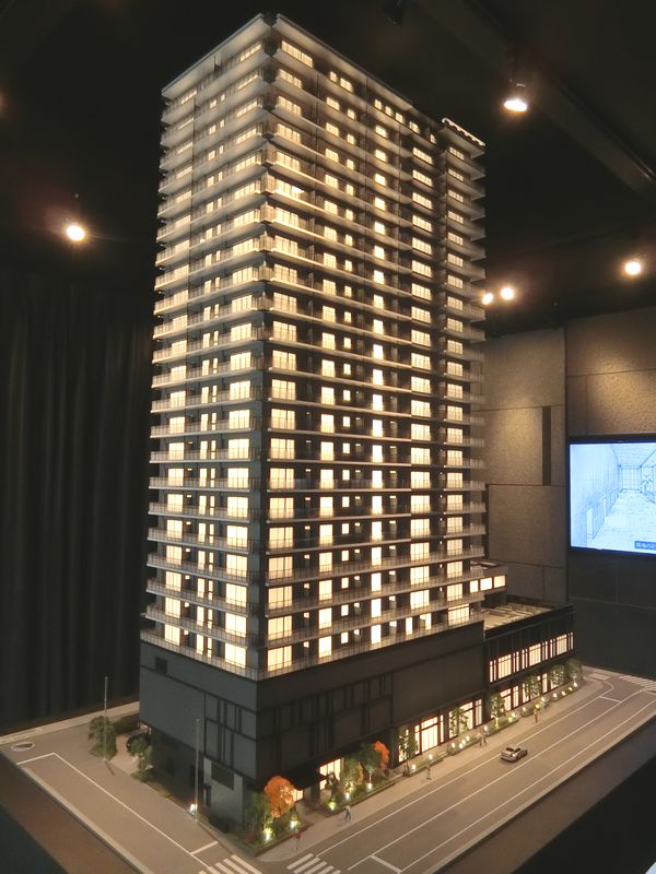 「ザ・パークハウス 川越タワー」の完成予想模型