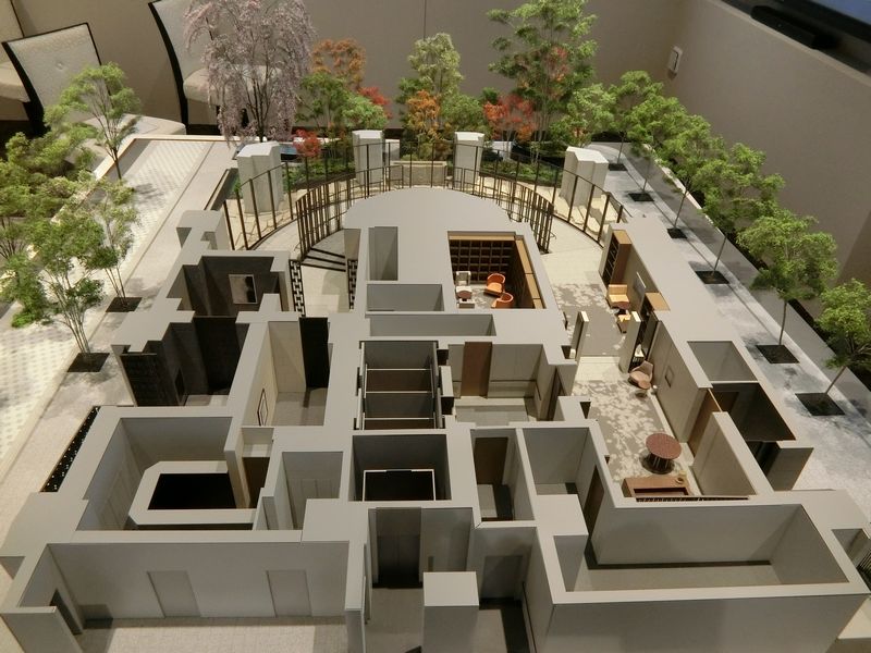 「ザ・パークハウス グラン 三番町26」の共用部内部の完成予想模型