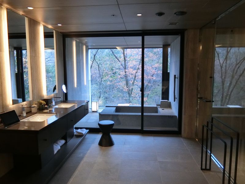 「東急ハーヴェストクラブVIALA鬼怒川渓翠」のシグネーチャースイートタイプの浴室