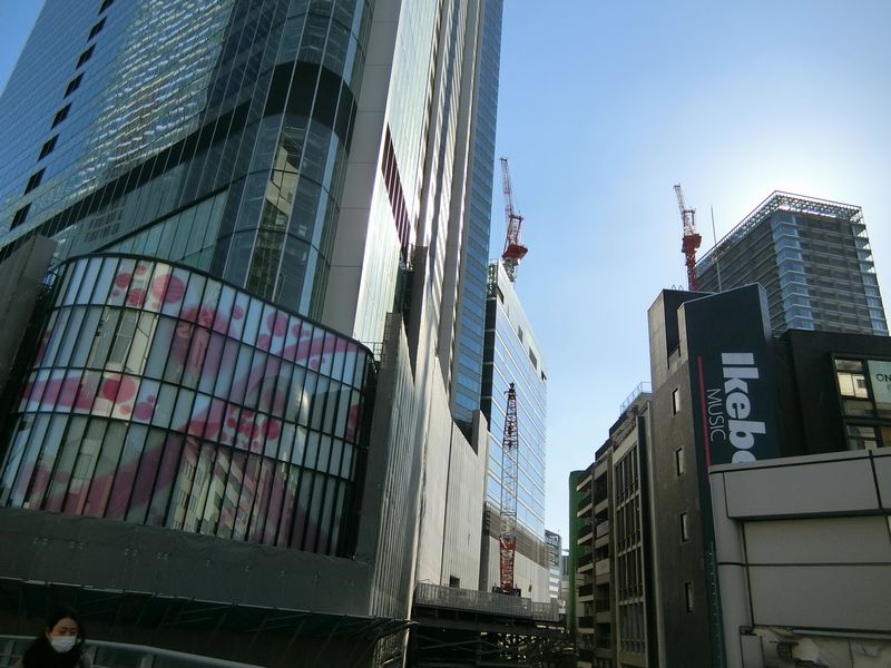 建設中の Sibuya Sakura Stage （2023年2月撮影）