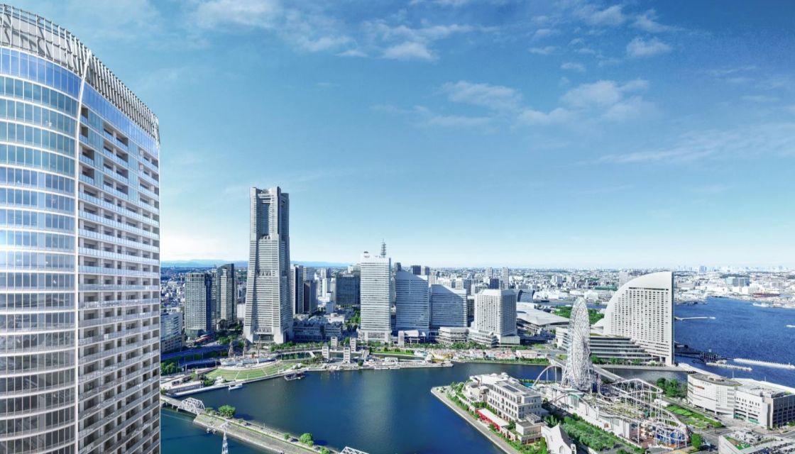 「ブランズタワー横浜北中」の完成予想CG